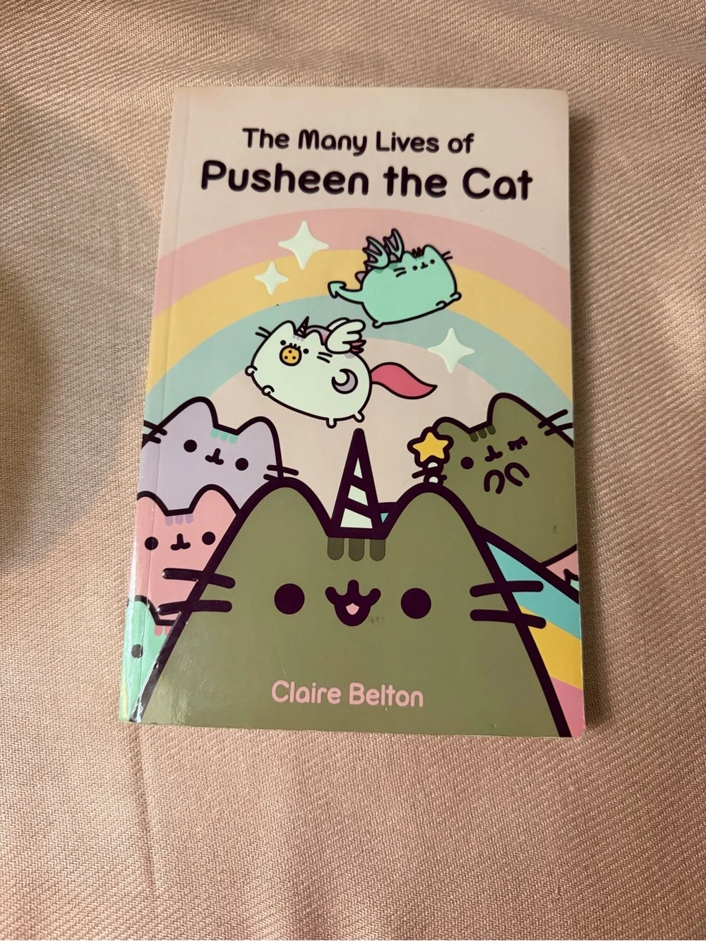 Pusheen the Cat Green Unicorn Cover Notebook by